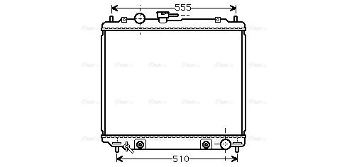 Kühler, Motorkühlung AVA QUALITY COOLING mt2182