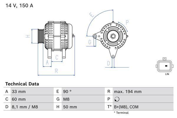 Generator BOSCH 0 986 084 690
