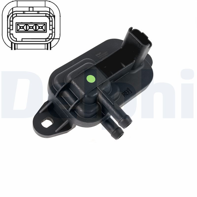 Sensor, Abgasdruck DELPHI DPS00025-12B1