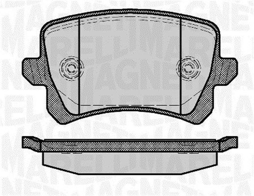 Bremsbelagsatz, Scheibenbremse MAGNETI MARELLI 363916060658