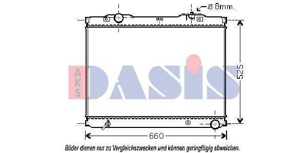 Kühler, Motorkühlung AKS DASIS 510057N