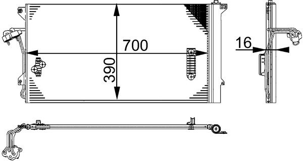 Kondensator, Klimaanlage MAHLE AC659000S