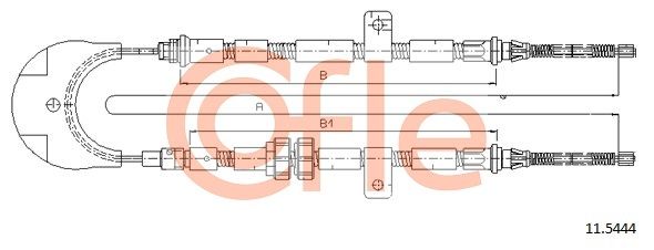 Seilzug, Feststellbremse COFLE 11.5444