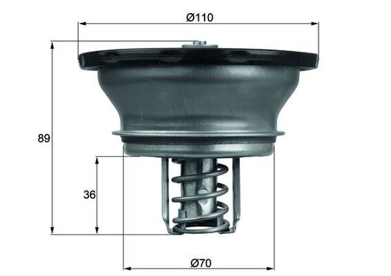 Thermostat, Kühlmittel MAHLE THD382
