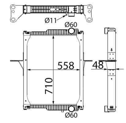 Kühler, Motorkühlung MAHLE CR822000S