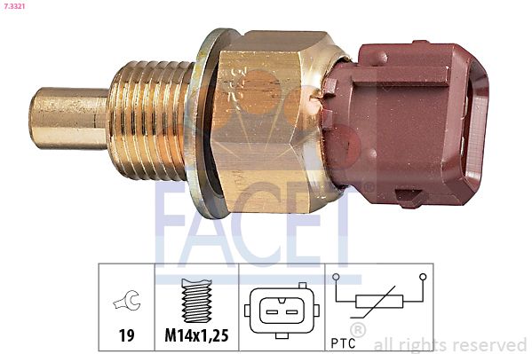 Sensor, Kühlmitteltemperatur FACET 7.3321