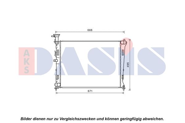 Kühler, Motorkühlung AKS DASIS 510174N