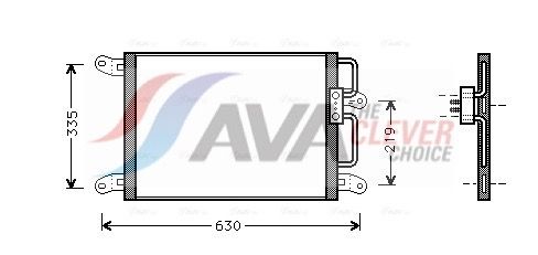 Kondensator, Klimaanlage AVA QUALITY COOLING FT5203