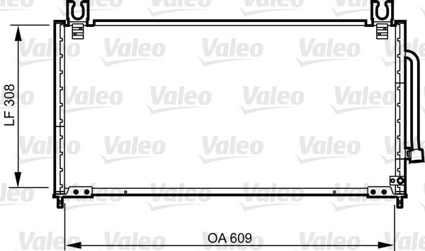 Kondensator, Klimaanlage VALEO 814257