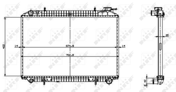 Kühler, Motorkühlung NRF 529534