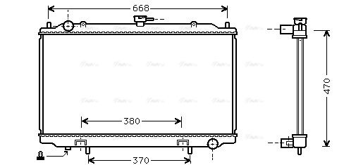 Kühler, Motorkühlung AVA QUALITY COOLING dn2188