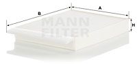 Filter, kupéventilation MANN-FILTER CU 30 012