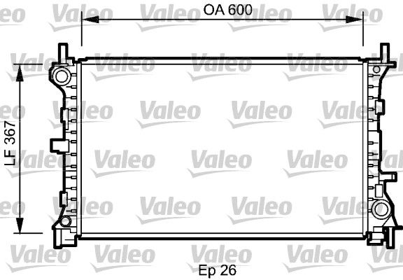Kühler, Motorkühlung VALEO 735046