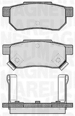 Bremsbelagsatz, Scheibenbremse MAGNETI MARELLI 363916060457
