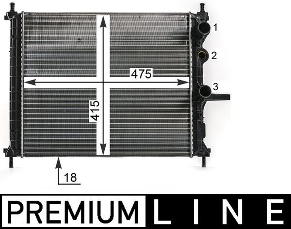 Kühler, Motorkühlung MAHLE CR1993000P