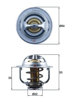 Thermostat, Kühlmittel MAHLE TX17989D