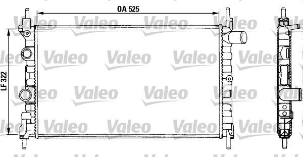 Kühler, Motorkühlung VALEO 883880