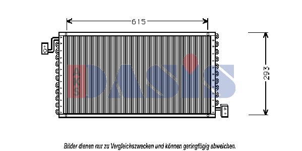 Kondensator, Klimaanlage AKS DASIS 352020N