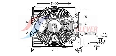 Lüfter, Motorkühlung AVA QUALITY COOLING BW7510
