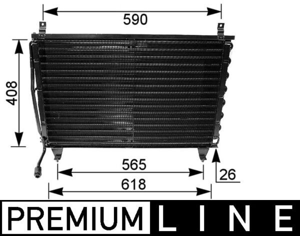 Kondensator, Klimaanlage MAHLE AC167000P