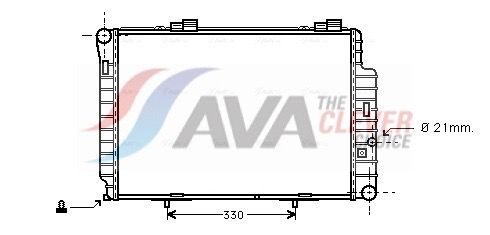 Kühler, Motorkühlung AVA QUALITY COOLING MSA2234