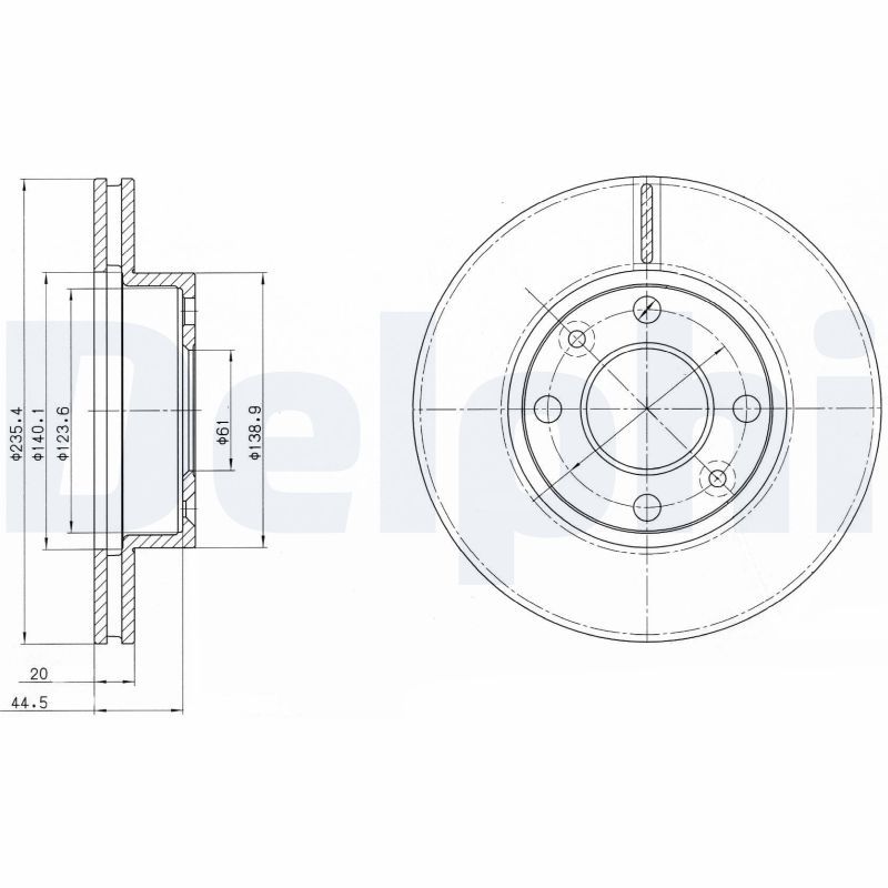 Bremsscheibe DELPHI BG4195