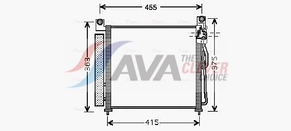 Kondensator, Klimaanlage AVA QUALITY COOLING KA5065D