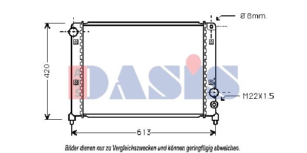 Kühler, Motorkühlung AKS DASIS 010210N