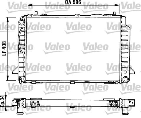 Kühler, Motorkühlung VALEO 731429