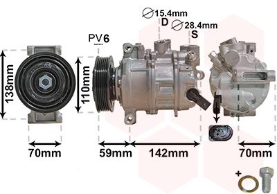 Kompressor, Klimaanlage VAN WEZEL 0300K401
