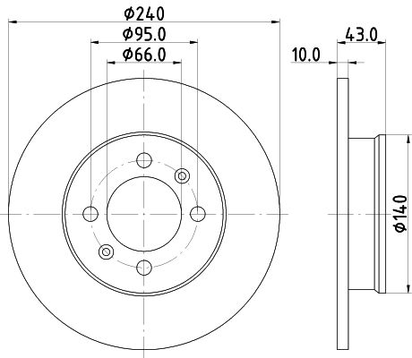 Bremsscheibe HELLA 8DD 355 113-361