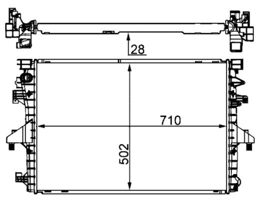 Kühler, Motorkühlung MAHLE CR1792000S