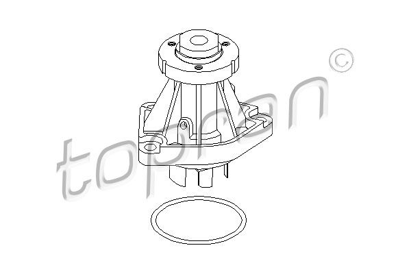 Wasserpumpe, Motorkühlung TOPRAN 205 227