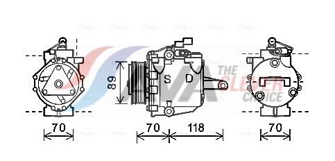 Kompressor, Klimaanlage AVA QUALITY COOLING MTAK224