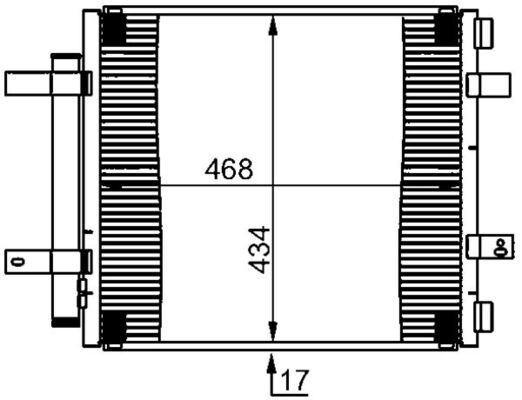 Kondensator, Klimaanlage MAHLE AC362000S