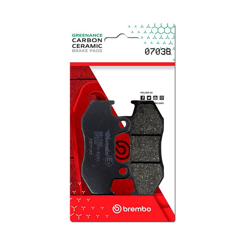 Bremsbelagsatz, Scheibenbremse BREMBO 07038
