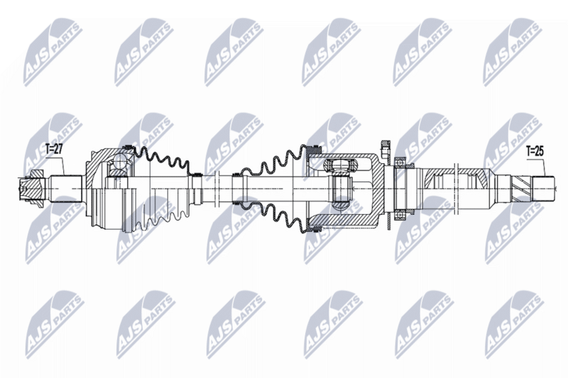 Antriebswelle (Gelenkwelle) NTY NPW-AR-045