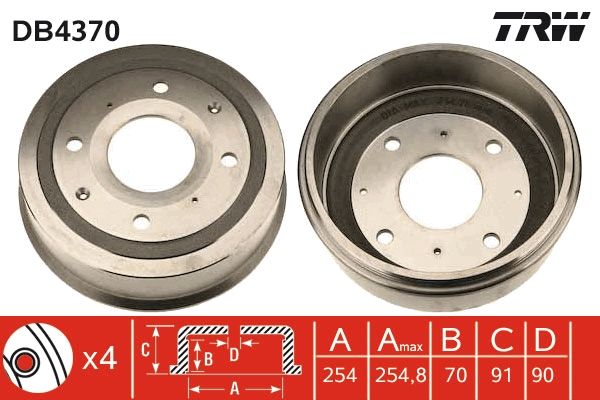 Bremstrommel TRW DB4370