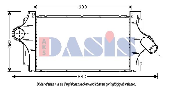 Ladeluftkühler AKS DASIS 180018N