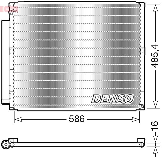 Kondensator, Klimaanlage DENSO DCN50113