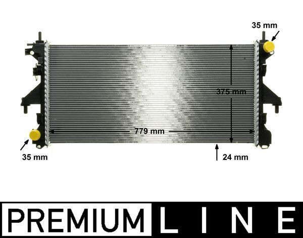 Kühler, Motorkühlung MAHLE CR881000P