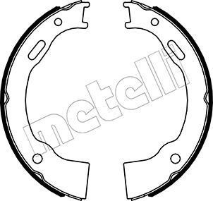 Bremsbackensatz, Feststellbremse METELLI 53-0514