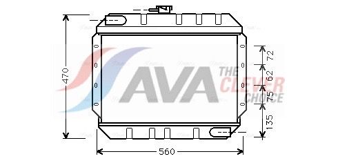 Kühler, Motorkühlung AVA QUALITY COOLING FD2065