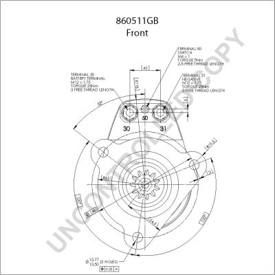 Starter PRESTOLITE ELECTRIC 860511GB