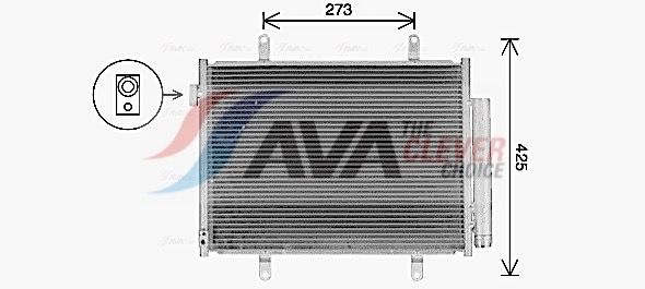 Kondensator, Klimaanlage AVA QUALITY COOLING SZ5155D