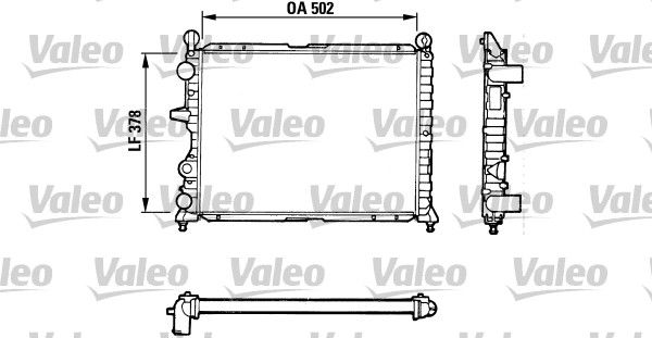 Kühler, Motorkühlung VALEO 811071