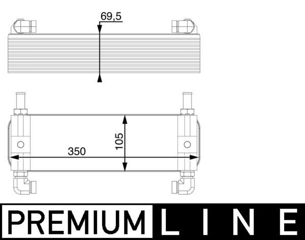 Ölkühler, Automatikgetriebe MAHLE CLC15000P
