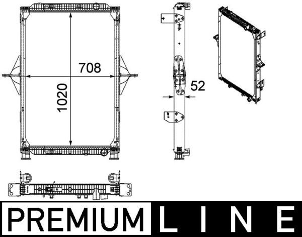 Kühler, Motorkühlung MAHLE CR772000P