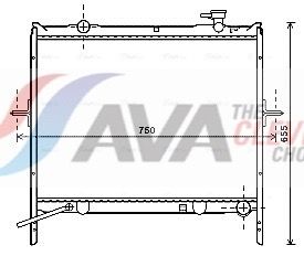 Kühler, Motorkühlung AVA QUALITY COOLING KA2180