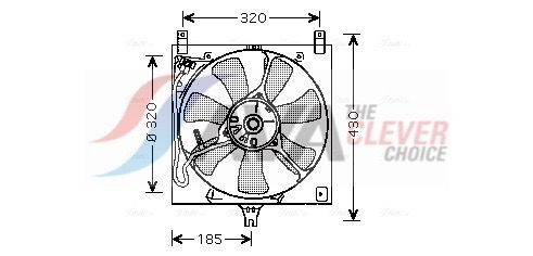 Lüfter, Motorkühlung AVA QUALITY COOLING SZ7504